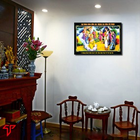 Tranh phật giáo vườn lâm tỳ ni